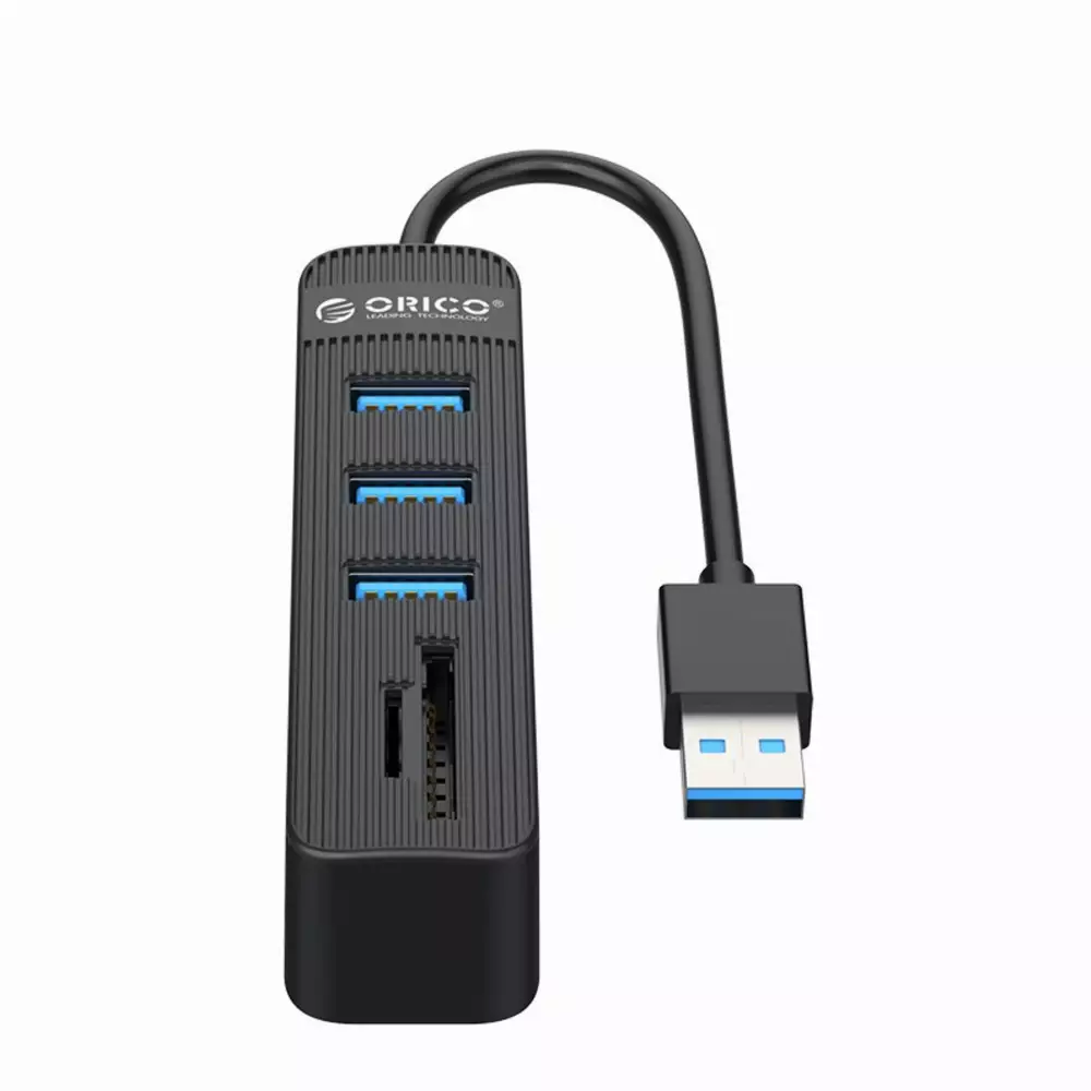 Orico хъб USB3.0 HUB 3 port + Card Reader - TWU3-3AST