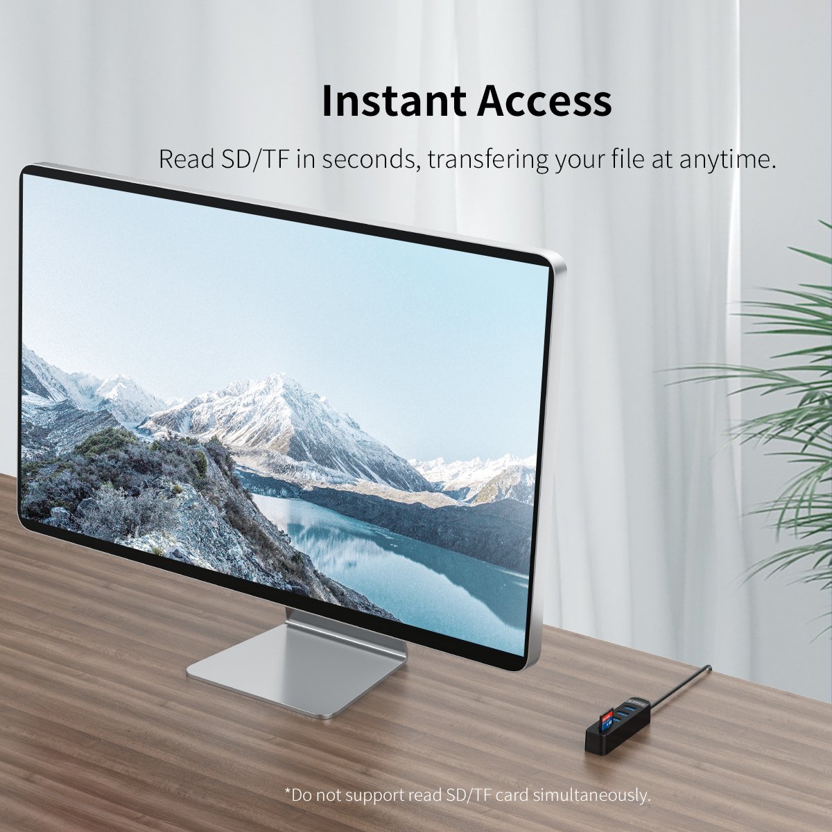 Orico хъб USB3.0 HUB 3 port + Card Reader - TWU3-3AST