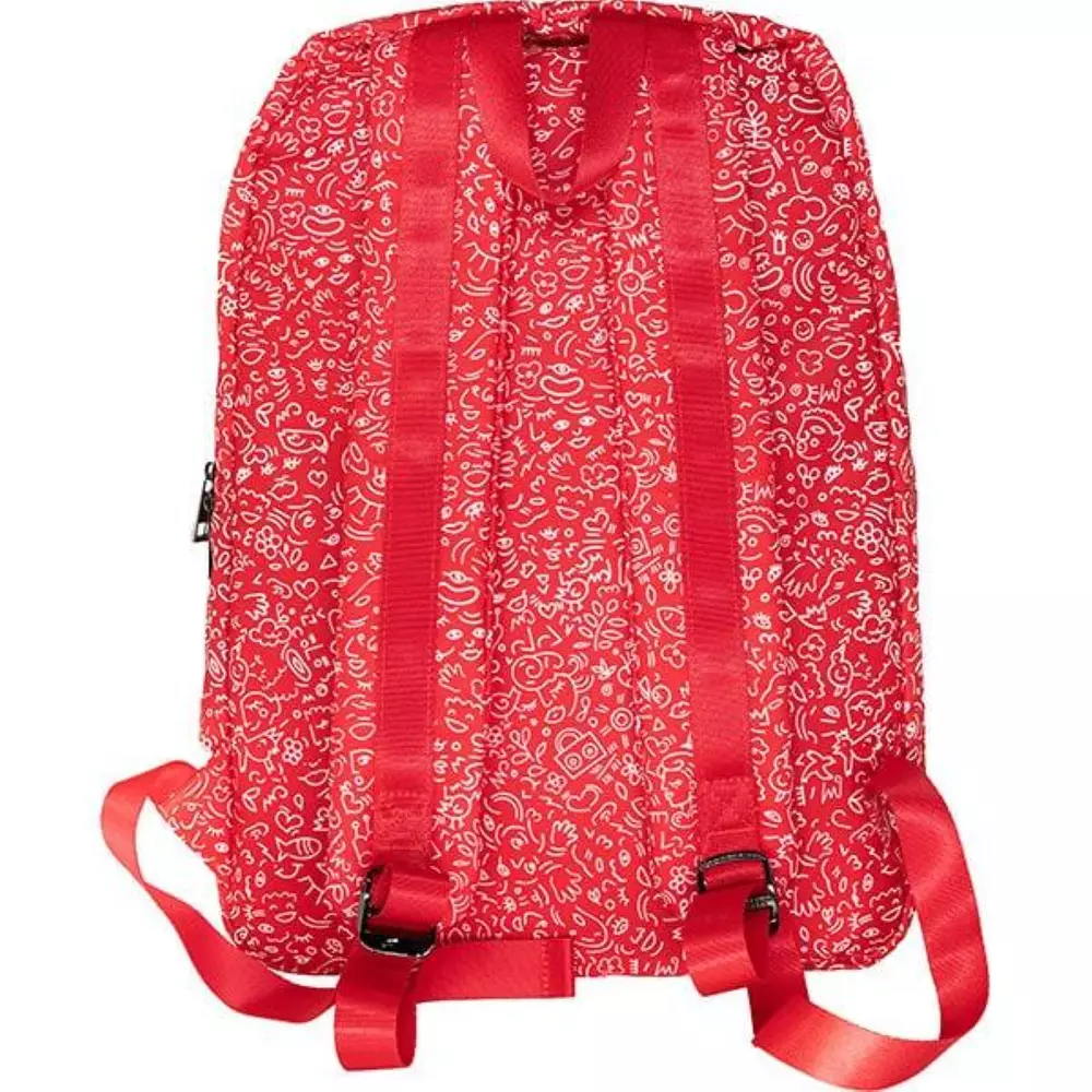 Mochila para portátil HAMA HaHaHa Feel, hasta 40 cm, 15.6", Rojo