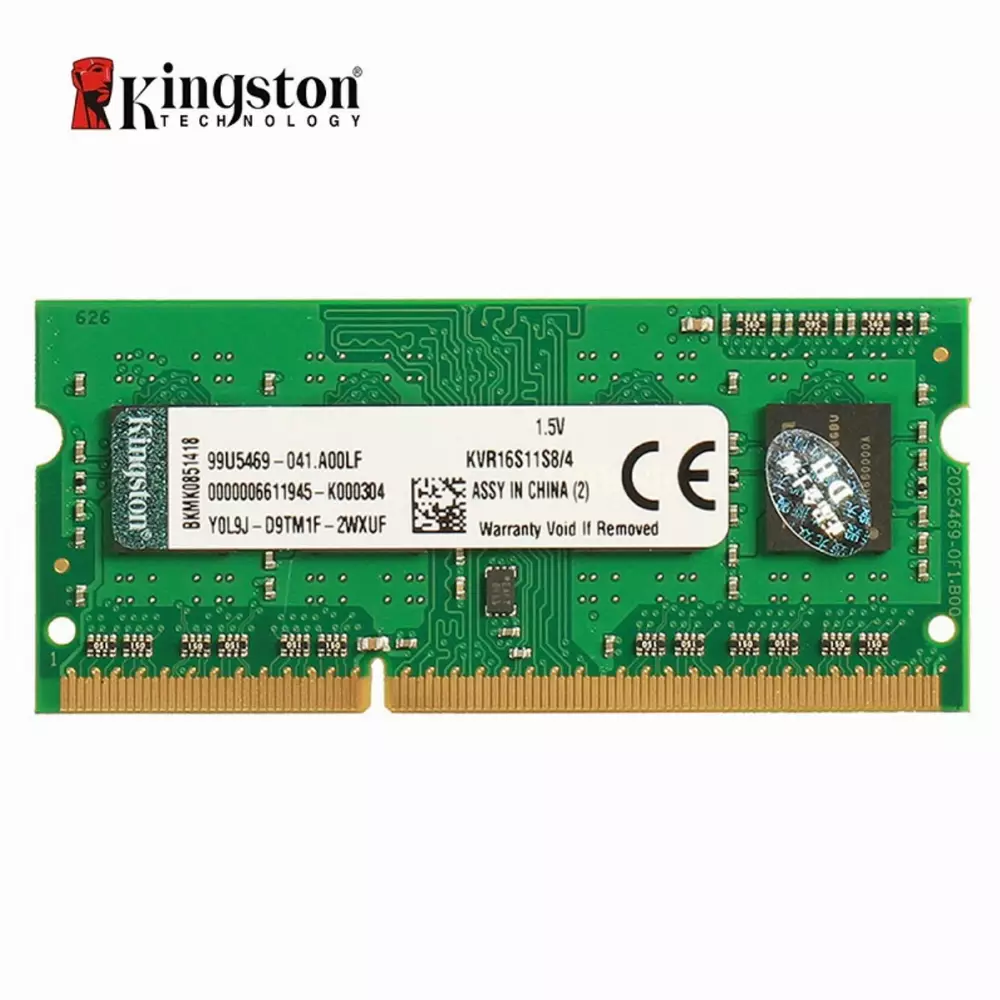 Памет Kingston 4GB 1600MHz DDR3 Non-ECC CL11 SODIMM - KVR16S11S8/4