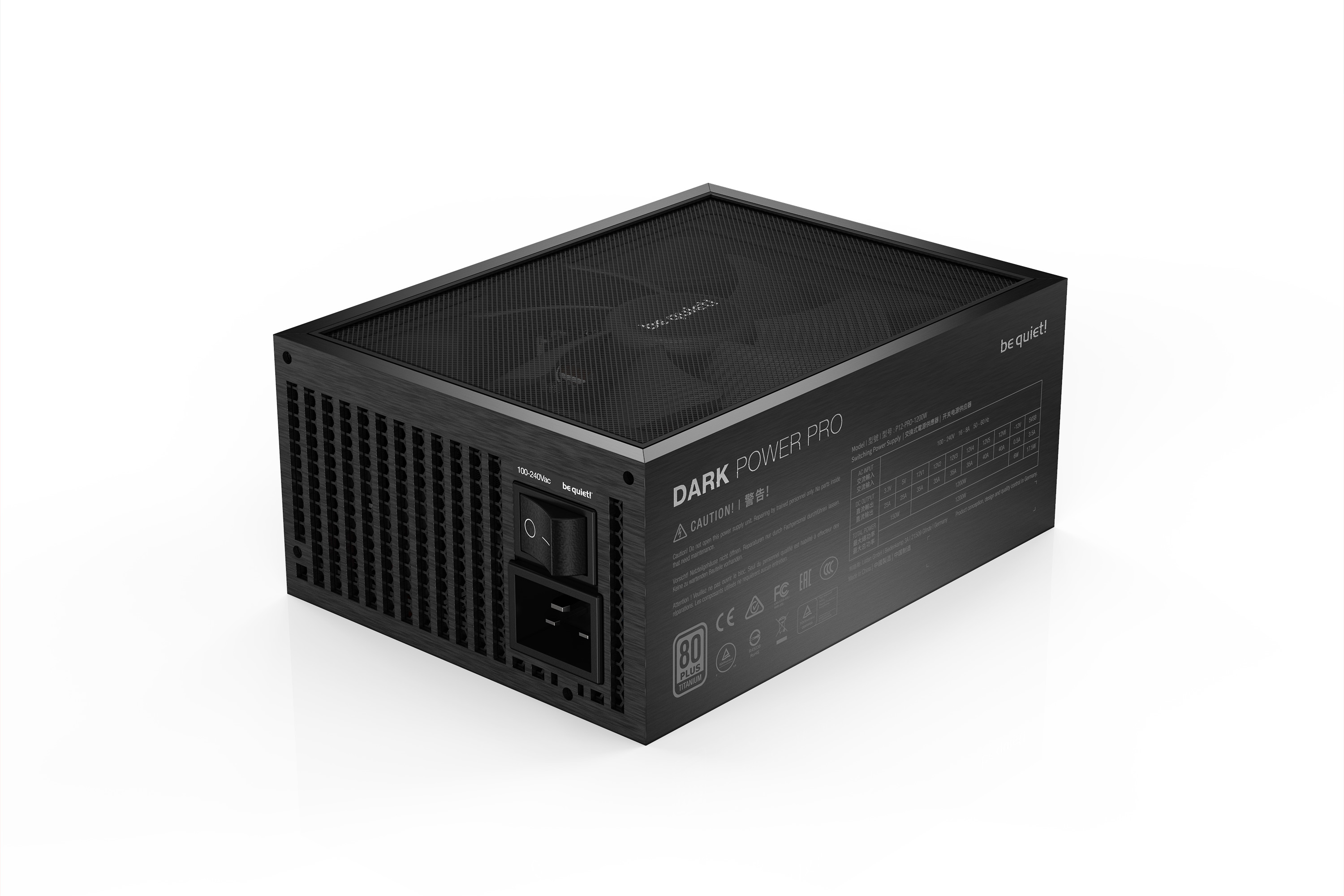 Захранване be quiet! DARK POWER PRO 12 1200W 80+ Titanium - BN311