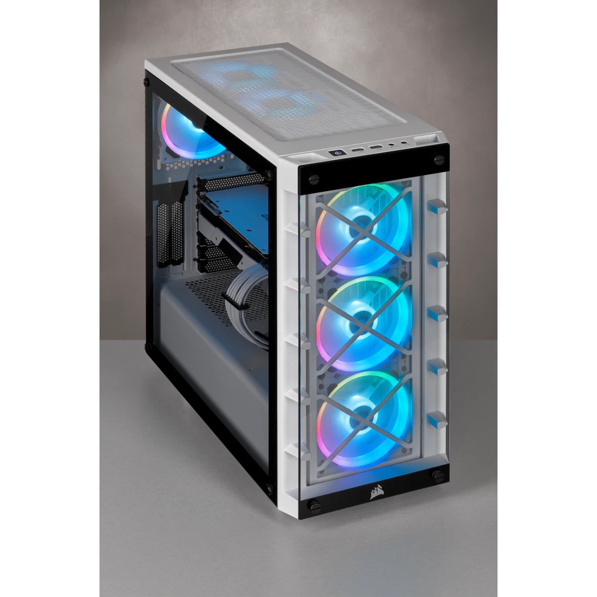 Кутия Corsair iCUE 465X RGB White