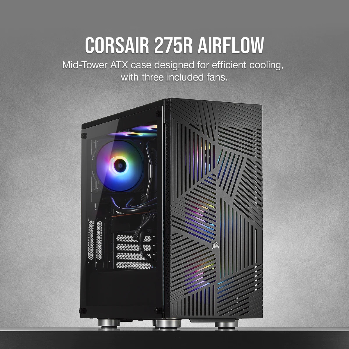 Кутия Corsair 275R Airflow Tempered Glass