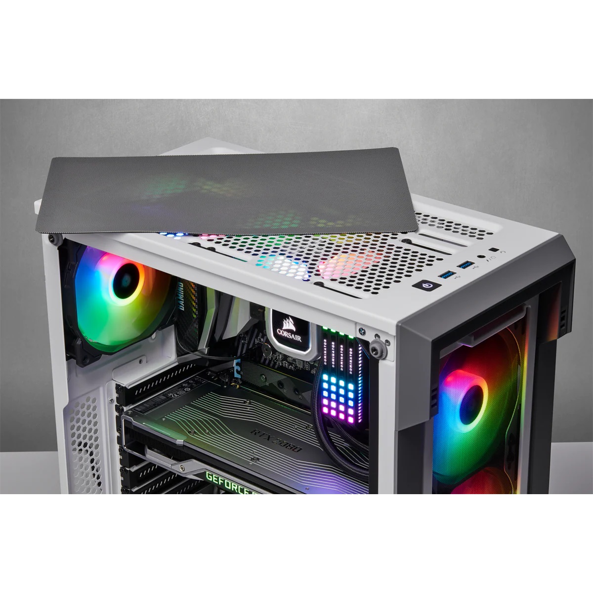 Кутия Corsair iCUE 220T RGB Airflow Tempered Glass
