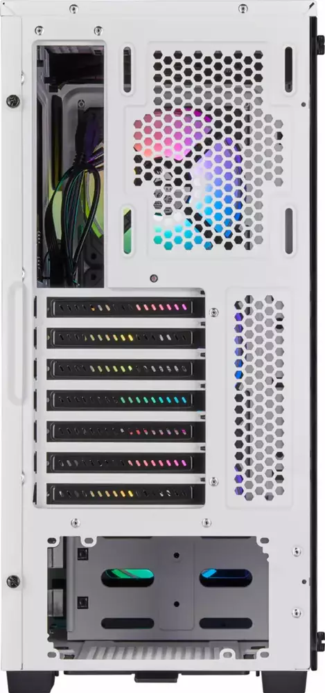 Кутия Corsair iCUE 220T RGB Tempered Glass White