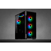 Кутия Corsair iCUE 220T RGB Tempered Glass black