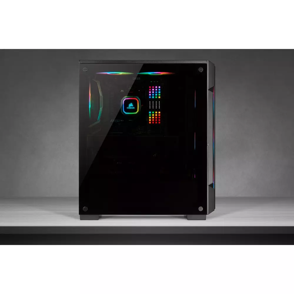 Кутия Corsair iCUE 220T RGB Tempered Glass black