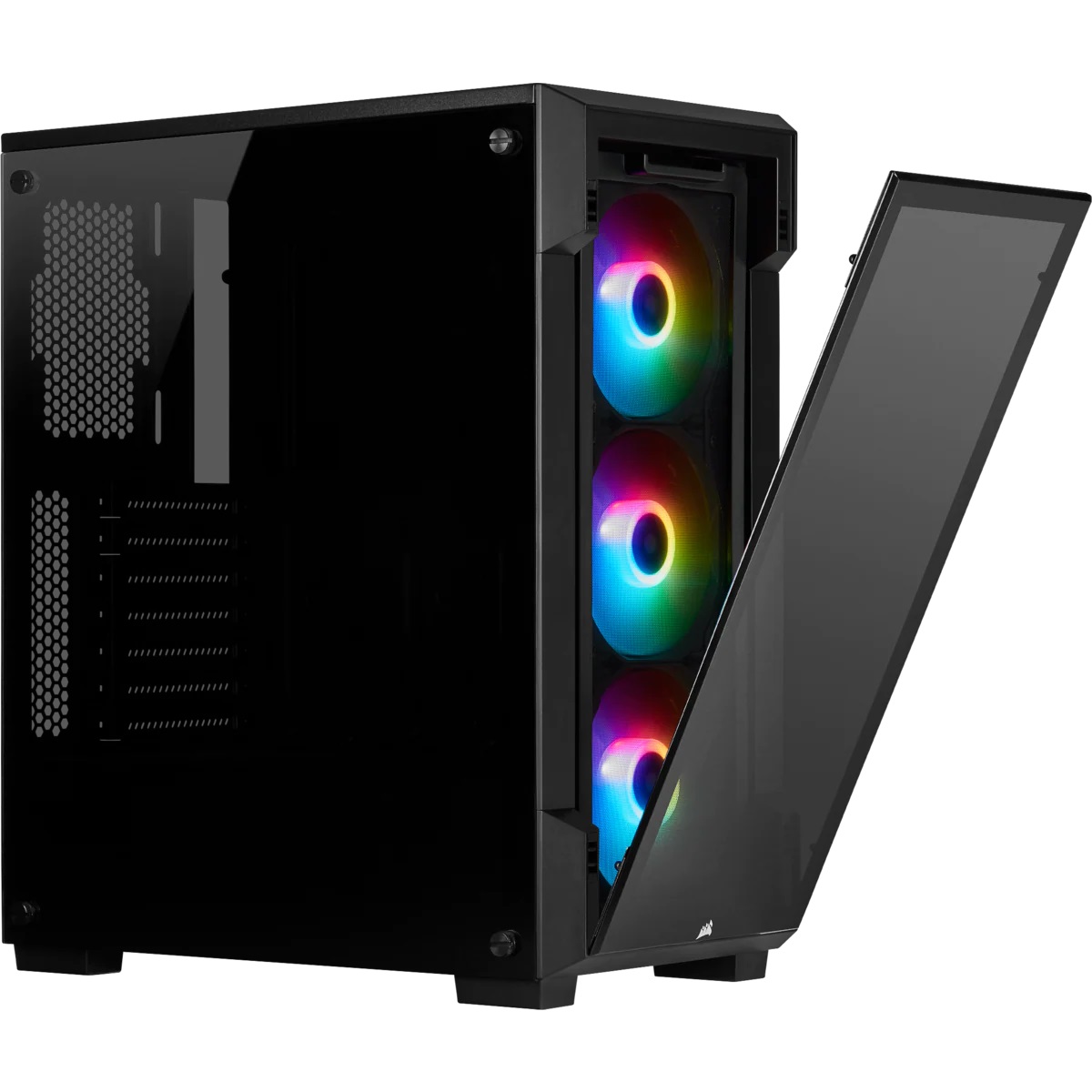 Кутия Corsair iCUE 220T RGB Tempered Glass black