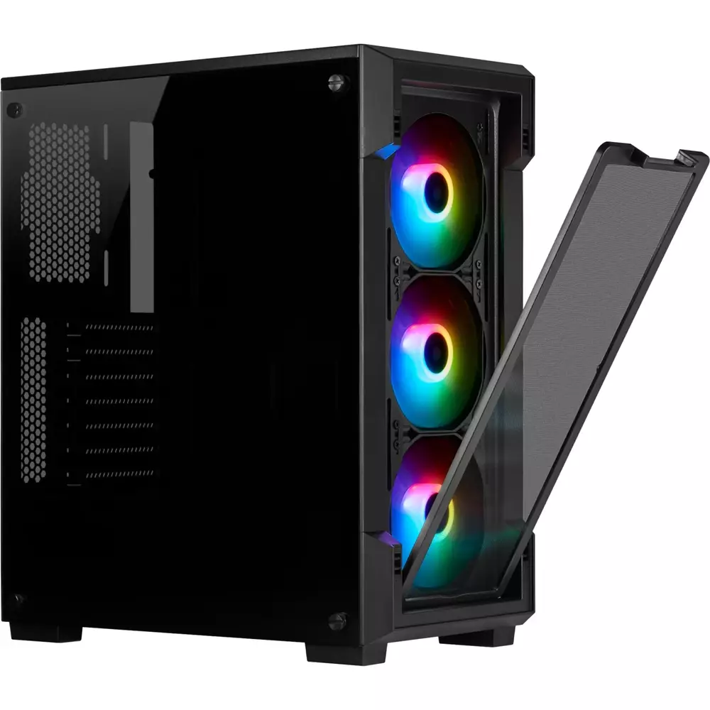 Кутия Corsair iCUE 220T RGB Tempered Glass black