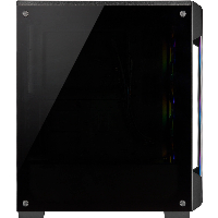 Кутия Corsair iCUE 220T RGB Tempered Glass black