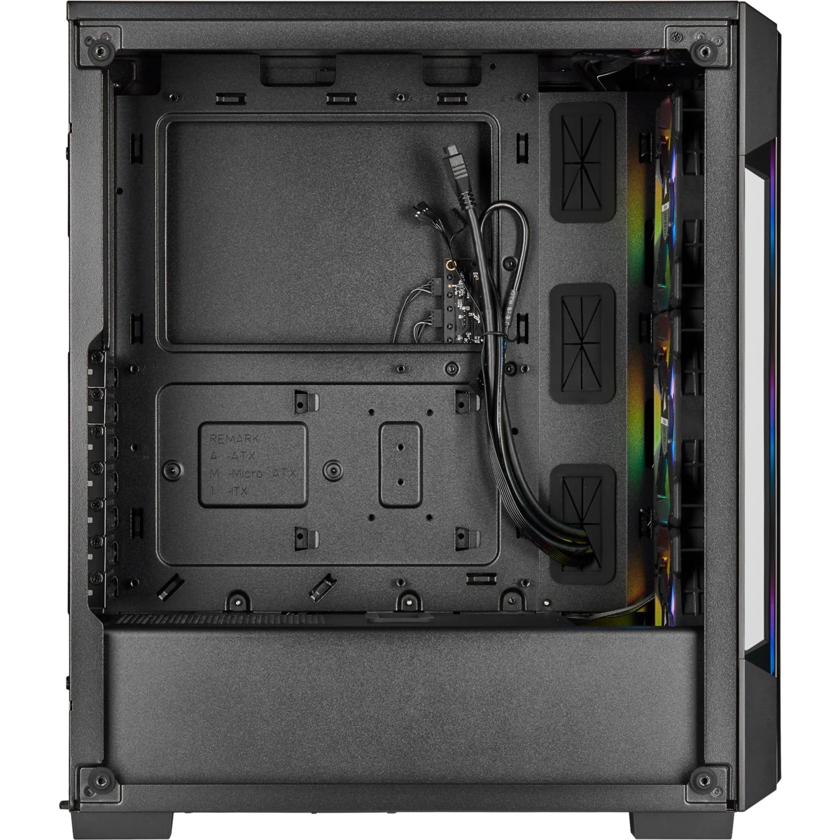 Кутия Corsair iCUE 220T RGB Tempered Glass black