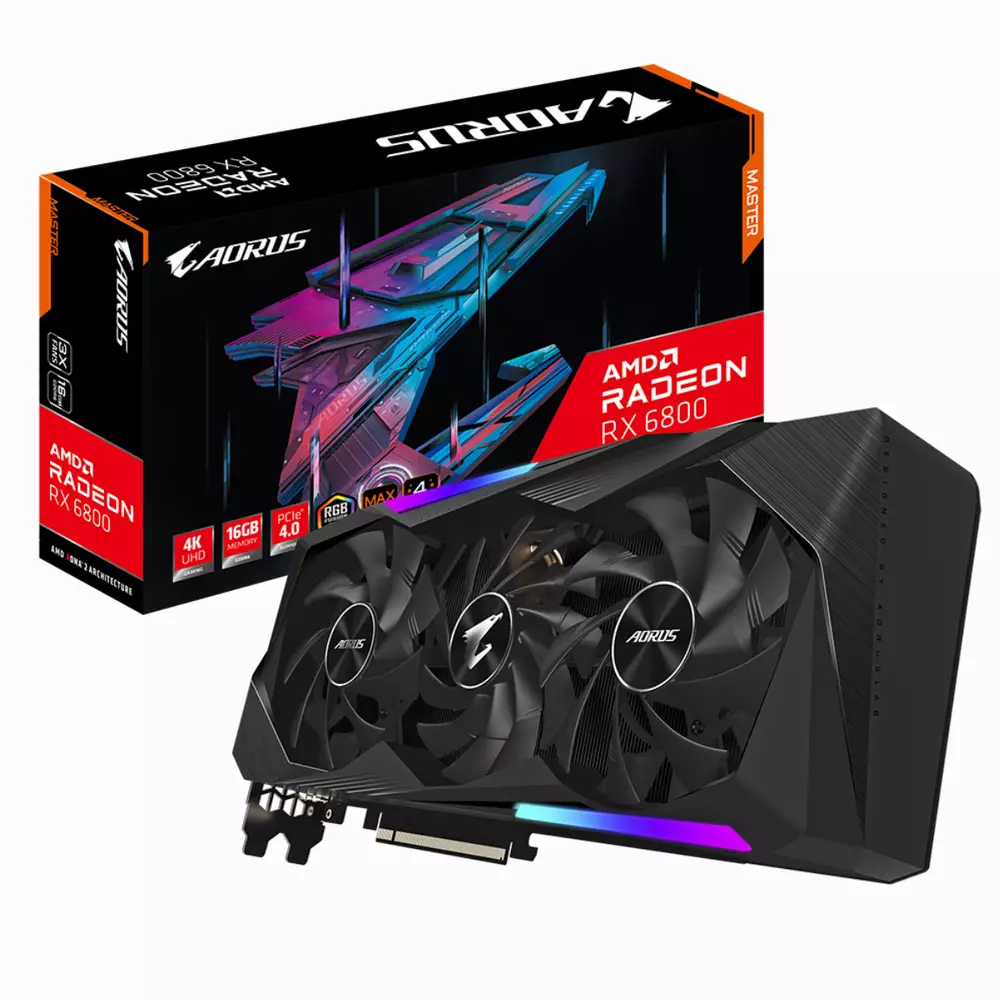 Видео карта GIGABYTE Radeon RX 6800 AORUS MASTER 16GB
