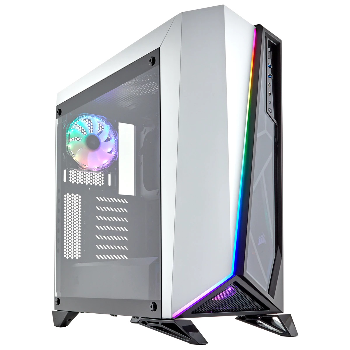 Кутия Corsair Carbide Series SPEC-OMEGA RGB White - CC-9011141-WW