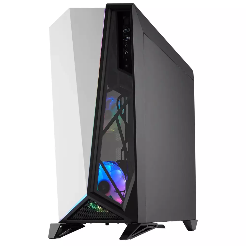Кутия Corsair Carbide Series SPEC-OMEGA RGB White - CC-9011141-WW