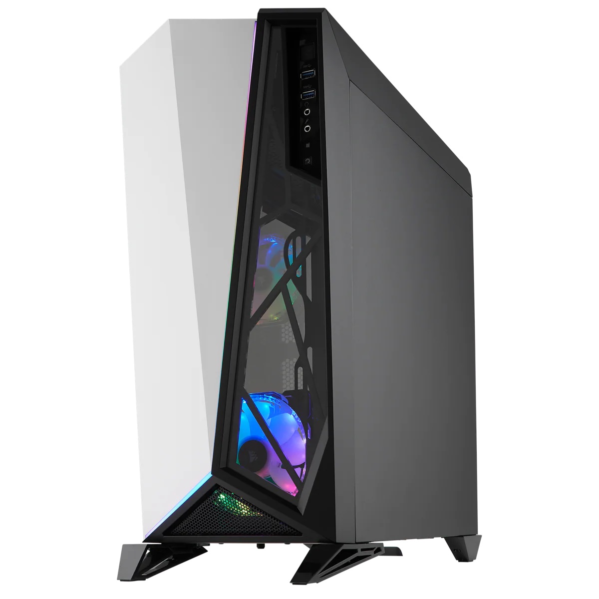 Кутия Corsair Carbide Series SPEC-OMEGA RGB White - CC-9011141-WW