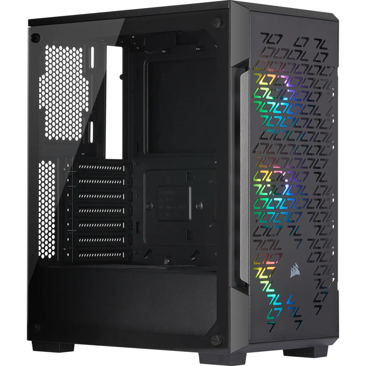 Кутия Corsair iCUE 220T RGB Airflow Tempered Glass Black