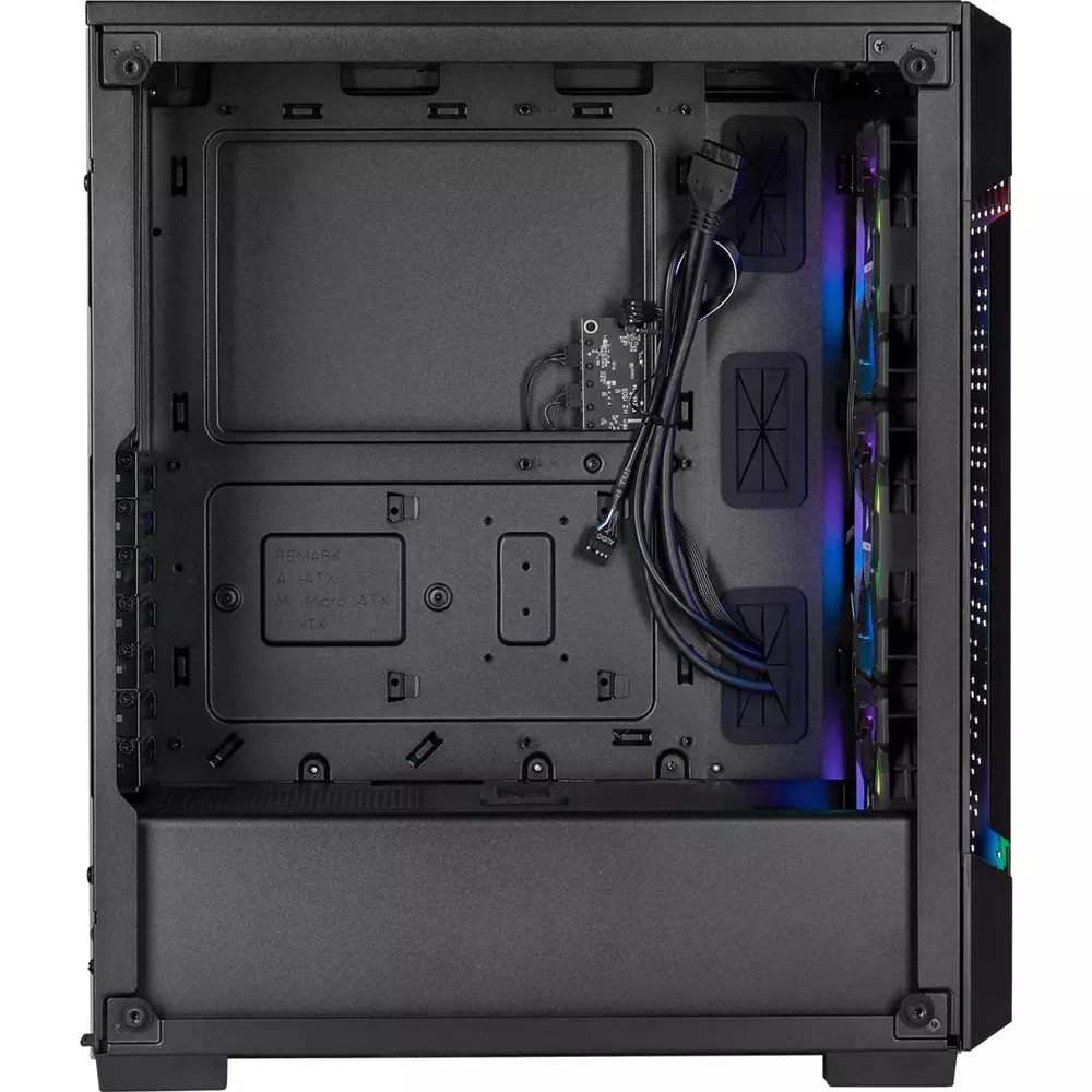 Кутия Corsair iCUE 220T RGB Airflow Tempered Glass Black