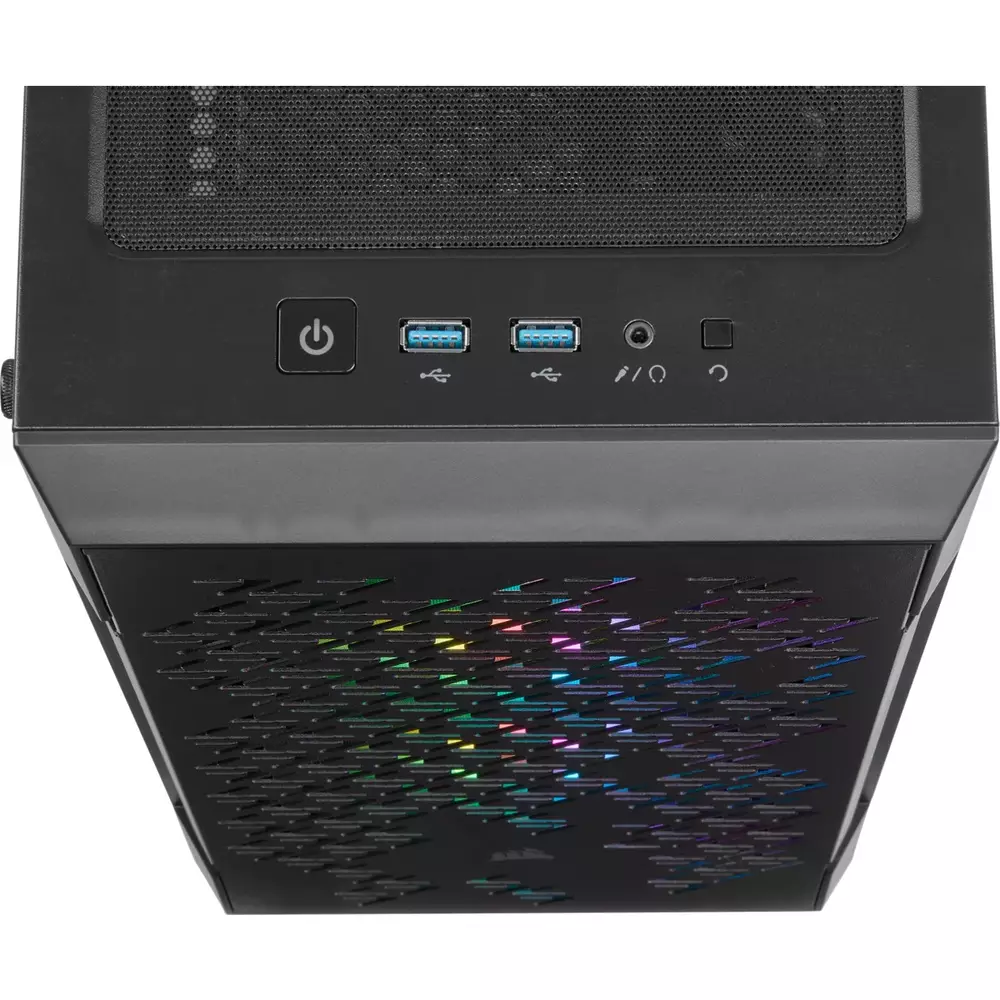 Кутия Corsair iCUE 220T RGB Airflow Tempered Glass Black