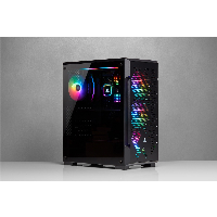 Кутия Corsair iCUE 220T RGB Airflow Tempered Glass Black