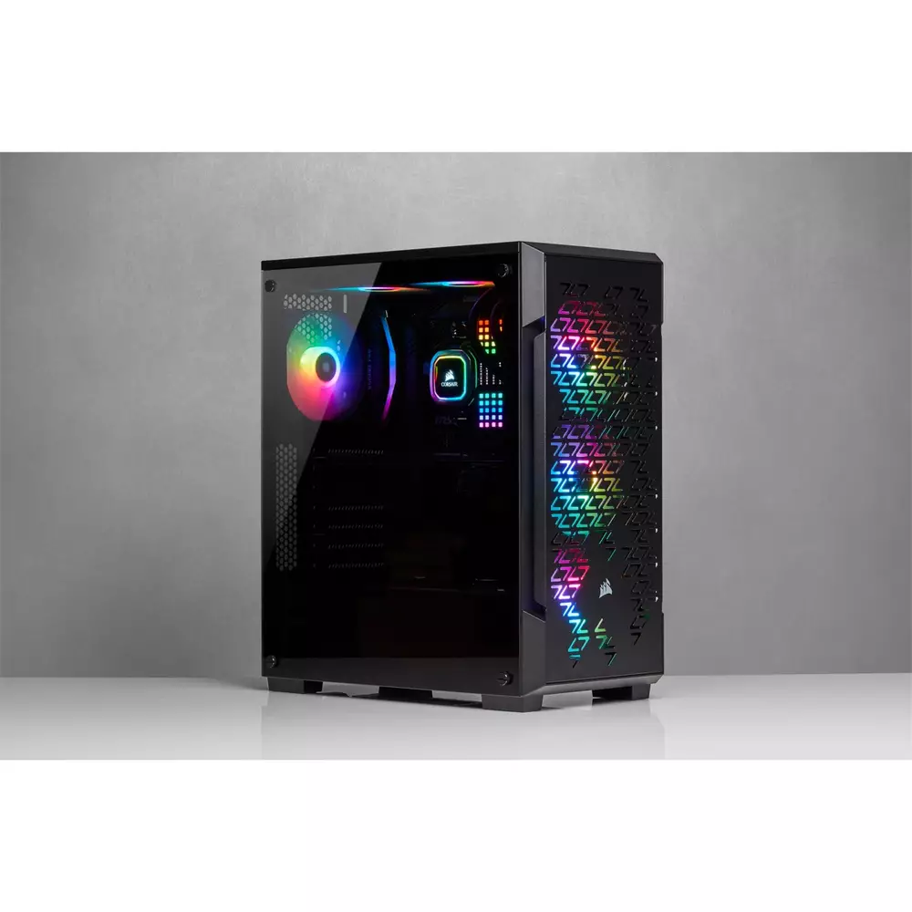 Кутия Corsair iCUE 220T RGB Airflow Tempered Glass Black