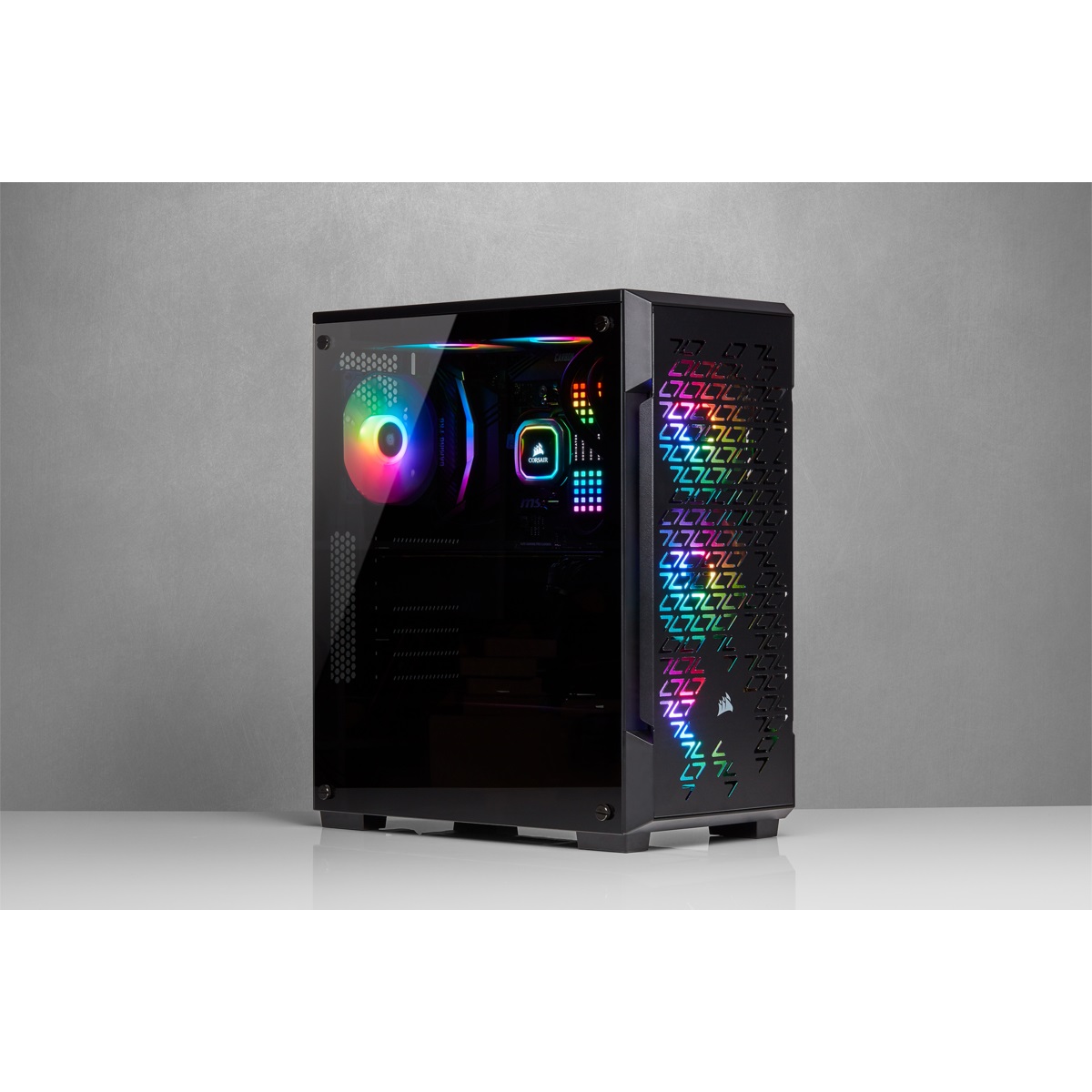 Кутия Corsair iCUE 220T RGB Airflow Tempered Glass Black