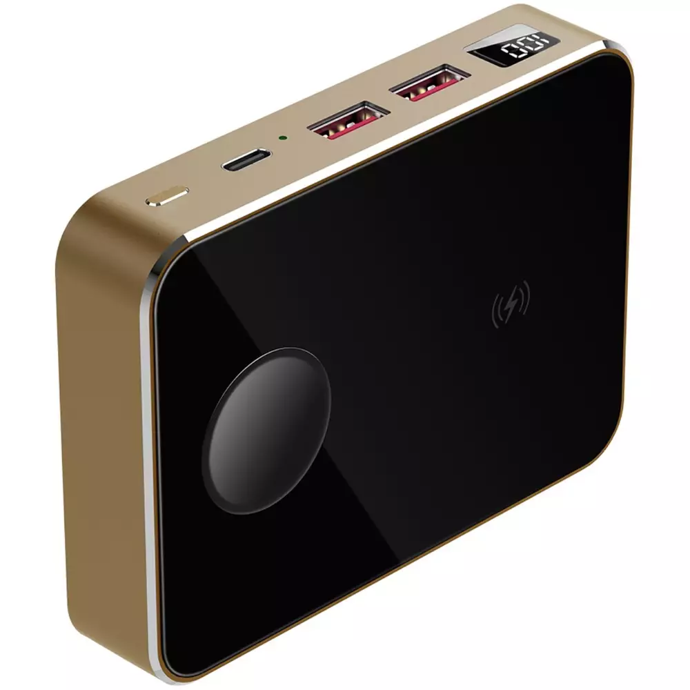 Външна батерия Prestigio Graphene Gold PD Watch Edition, 10 000 mAh, Fast Charge