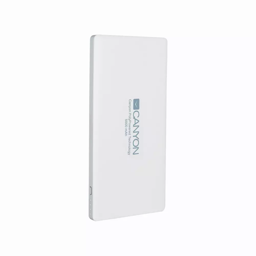 PowerBank Canyon CNS-TPBP5W, бял - CNS-TPBP5W