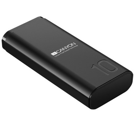 Външна батерия Canyon PB-103 10000 mAh, черен - CNE-CPB010B