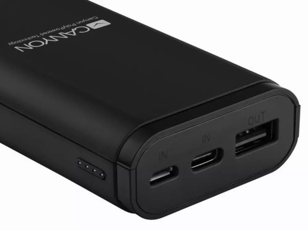 Външна батерия Canyon PB-103 10000 mAh, черен - CNE-CPB010B
