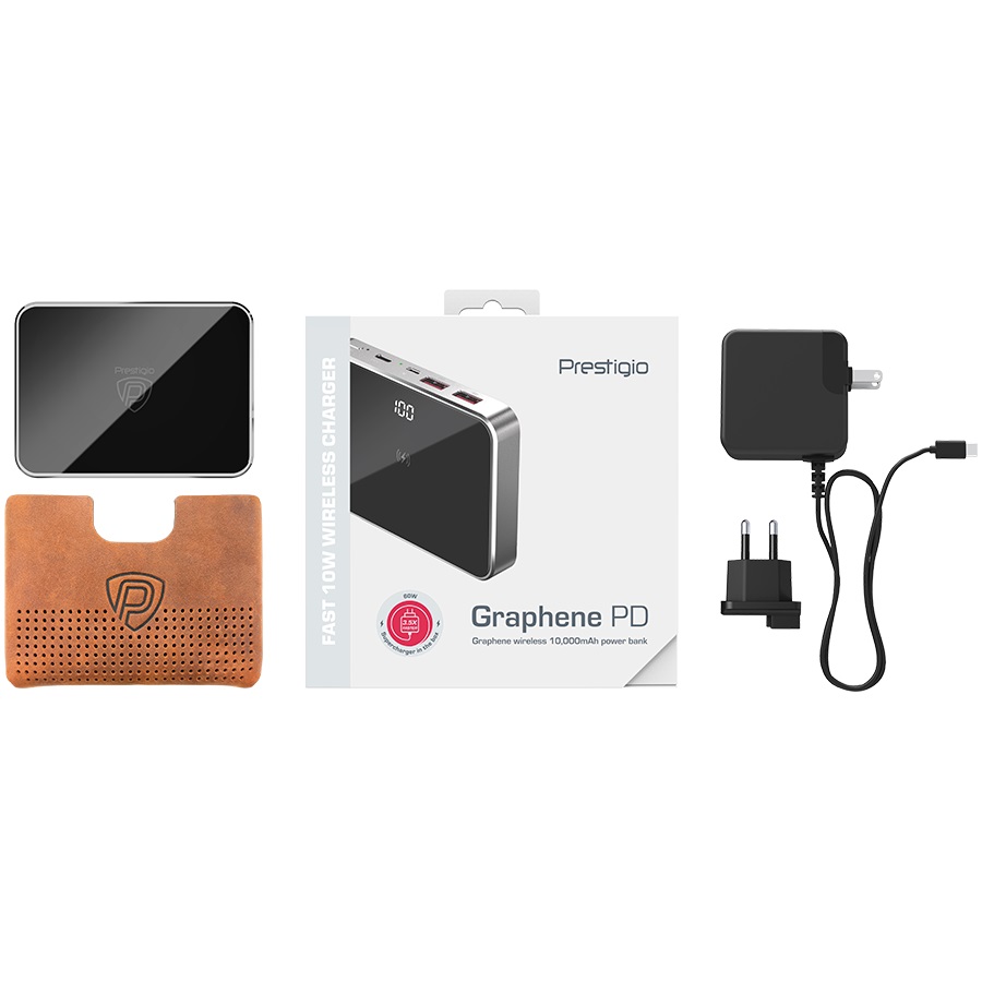Prestigio Graphene 10 000 mAh power bank, black - PPB111G_SG