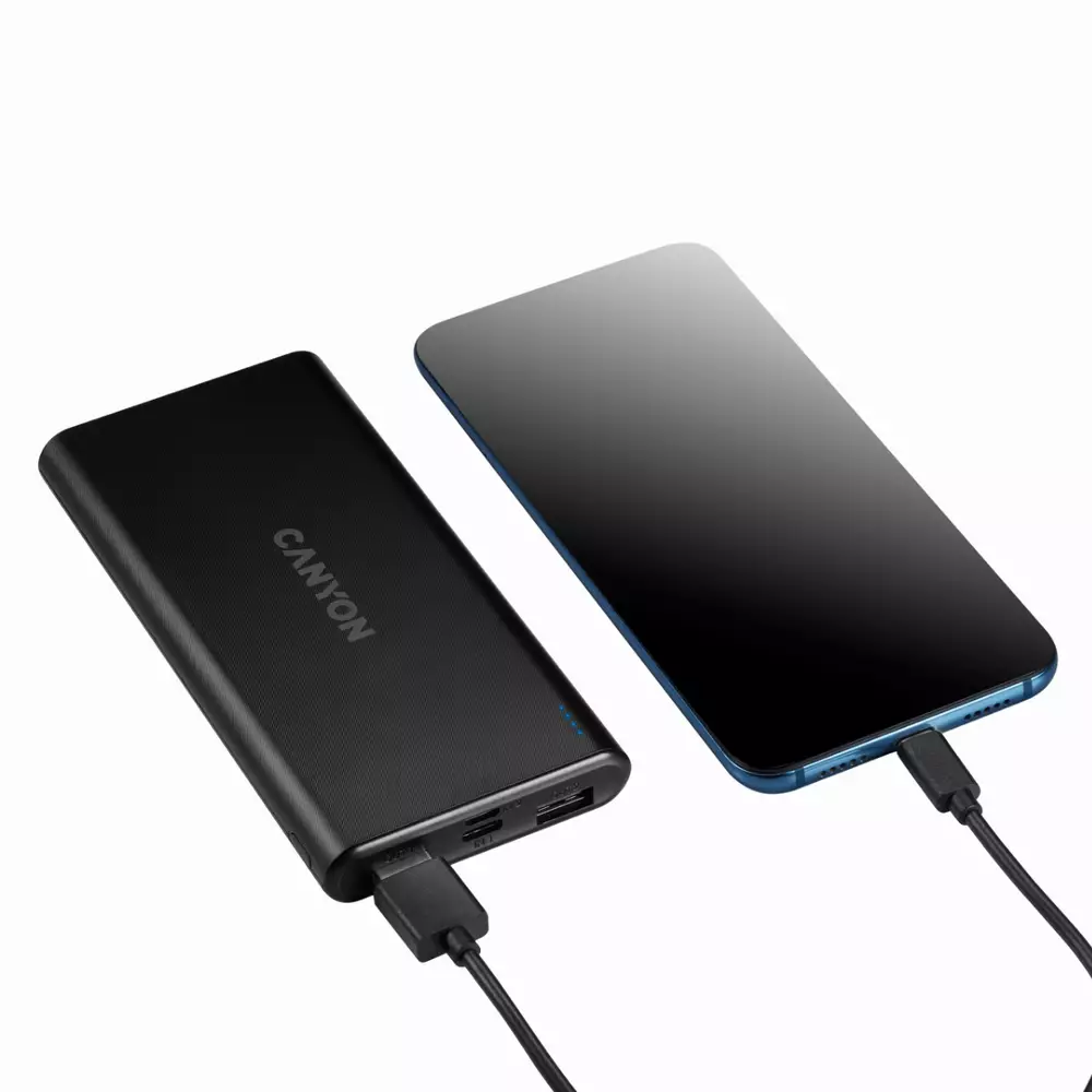 PowerBank CANYON PB-106 10 000 mAh, черен - CNE-CPB1006B