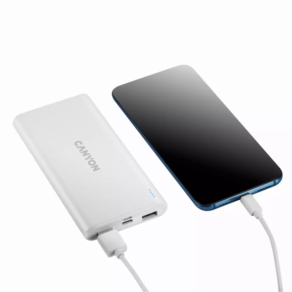 PowerBank CANYON PB-106 10 000 mAh, черен - CNE-CPB1006W