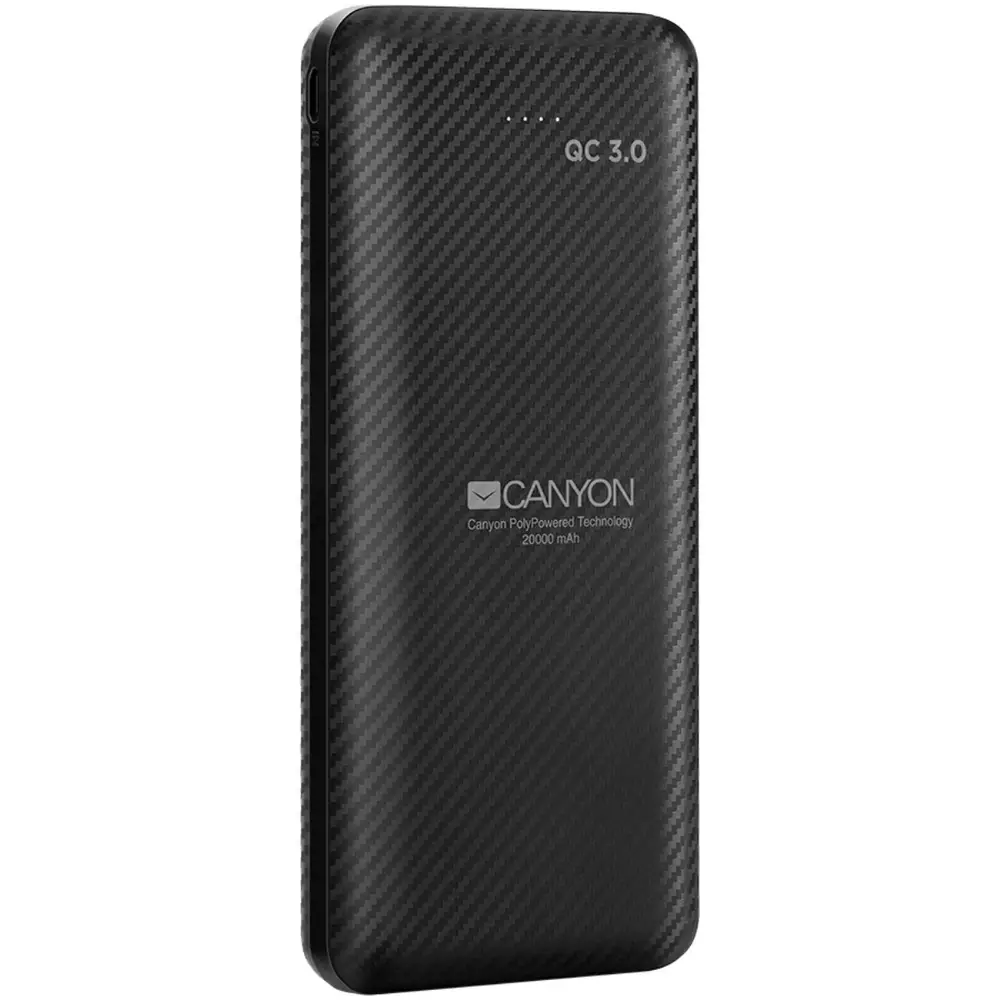 PowerBank Canyon  PB-205, 20 000 mAh, черен - CNE-TPBQ20B