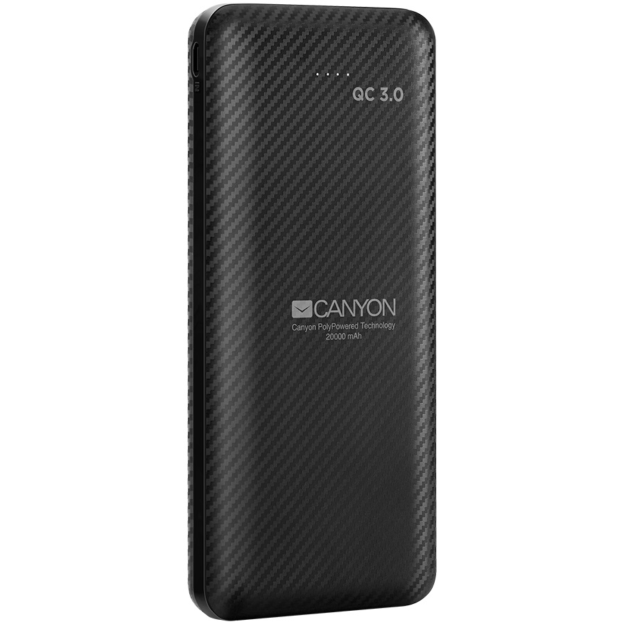 PowerBank Canyon  PB-205, 20 000 mAh, черен - CNE-TPBQ20B