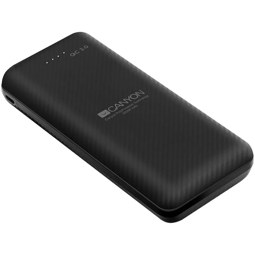 PowerBank Canyon  PB-205, 20 000 mAh, черен - CNE-TPBQ20B