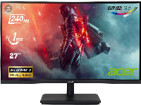 Монитор Acer 27" ED270Xbiipx, VA Curved, FHD 1920x1080, 240Hz, 1ms, AMD FreeSync Premium