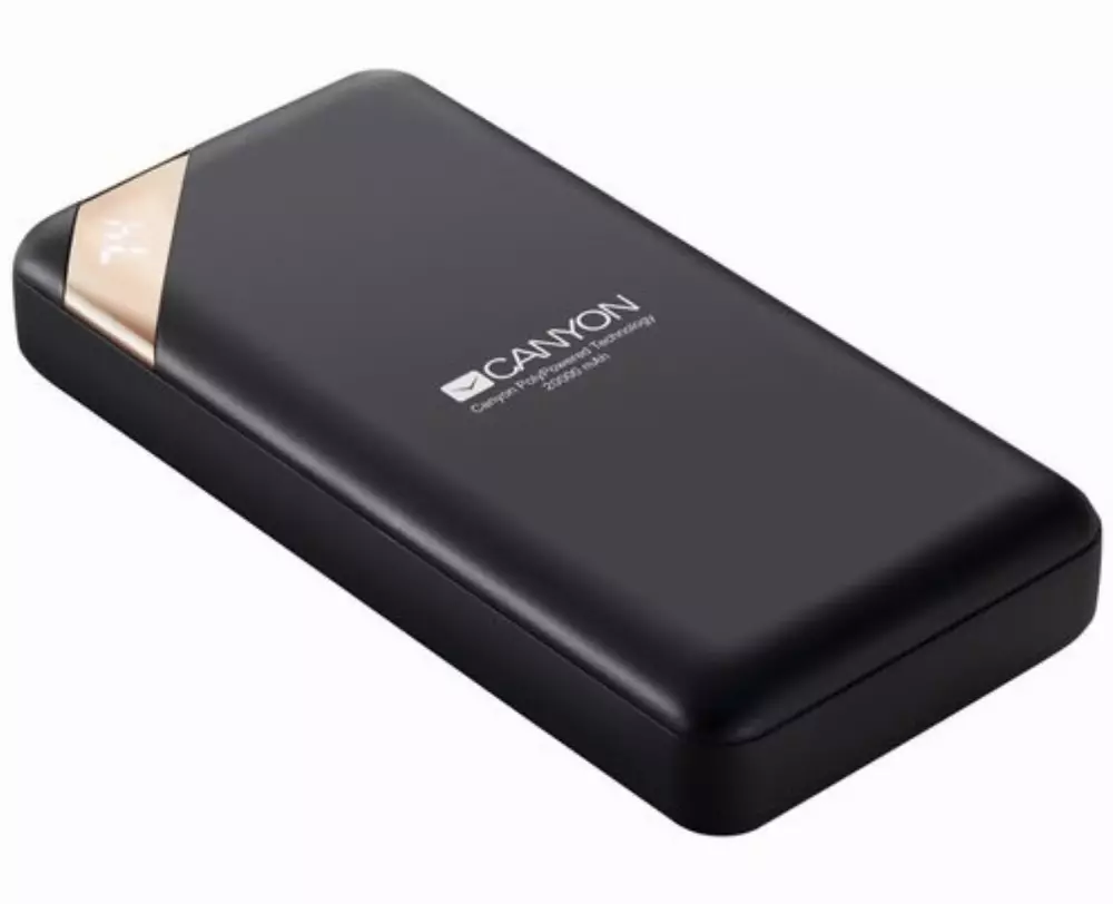 PowerBank Canyon PB202, 20 000 mAh, черен - CNE-CPBP20B