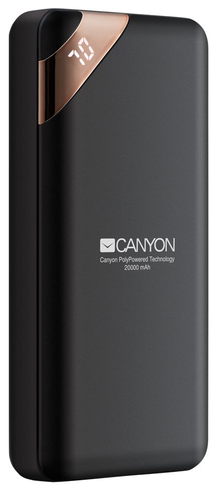 PowerBank Canyon PB202, 20 000 mAh, черен - CNE-CPBP20B