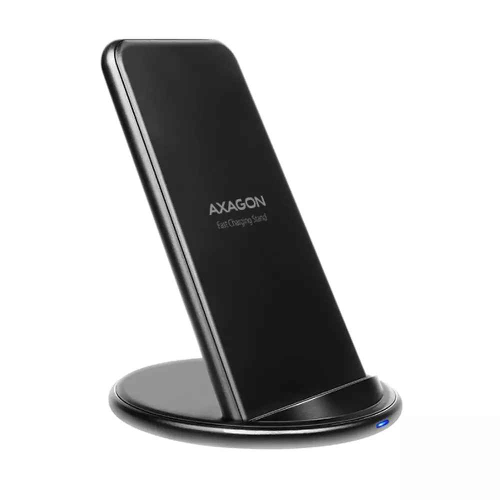 Безжично зарядно AXAGON WDC-S10D, dual coil, Qi 5/7.5/10W