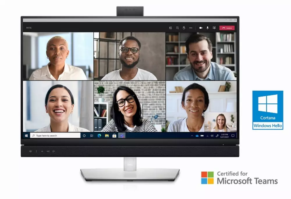  Монитор DELL Video Conferencing C2722DE, 27", IPS, WQHD 2560x1440, 5ms, 60Hz, LAN,  WebCam, sRGB 99%