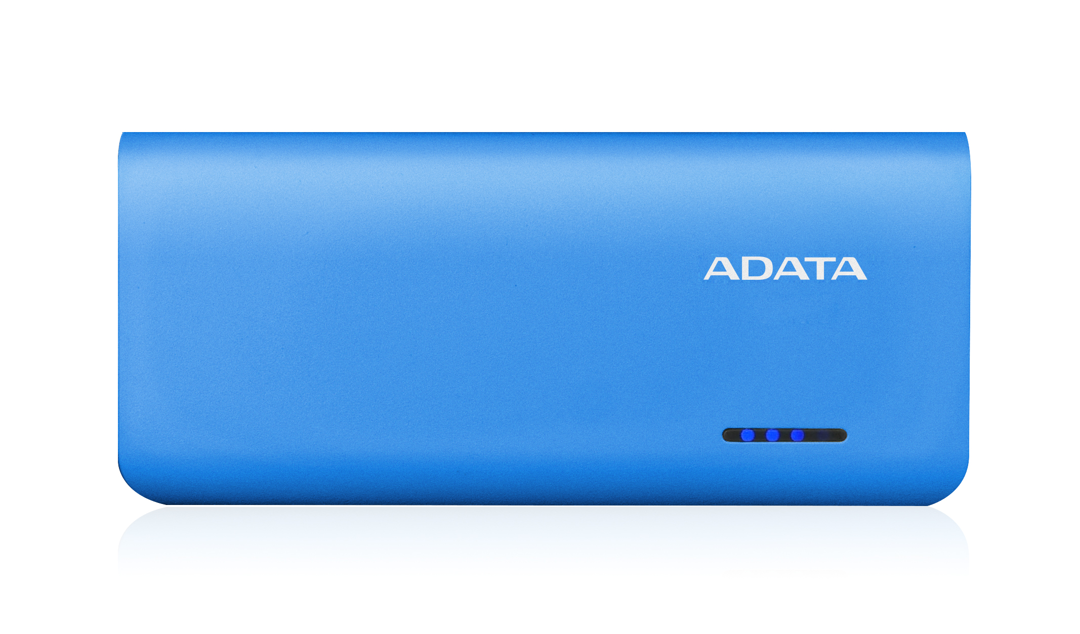 Външна батерия ADATA PT100, 10 000 mAh, синя - 	APT100-10000M-5V-CBLWH