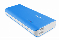 Външна батерия ADATA PT100, 10 000 mAh, синя - 	APT100-10000M-5V-CBLWH