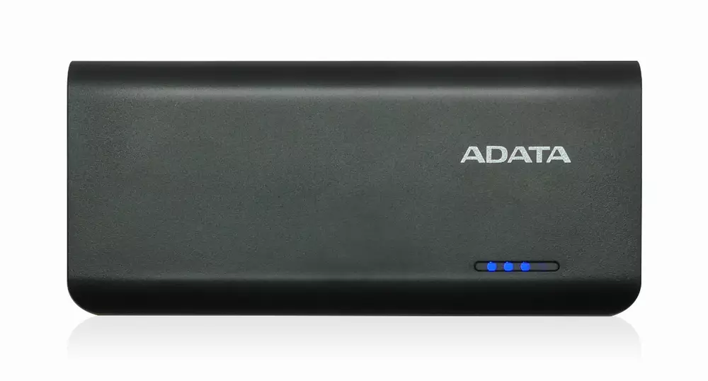 Външна батерия ADATA PT100, 10 000 mAh, Черна - APT100-10000M-5V-CBKGR