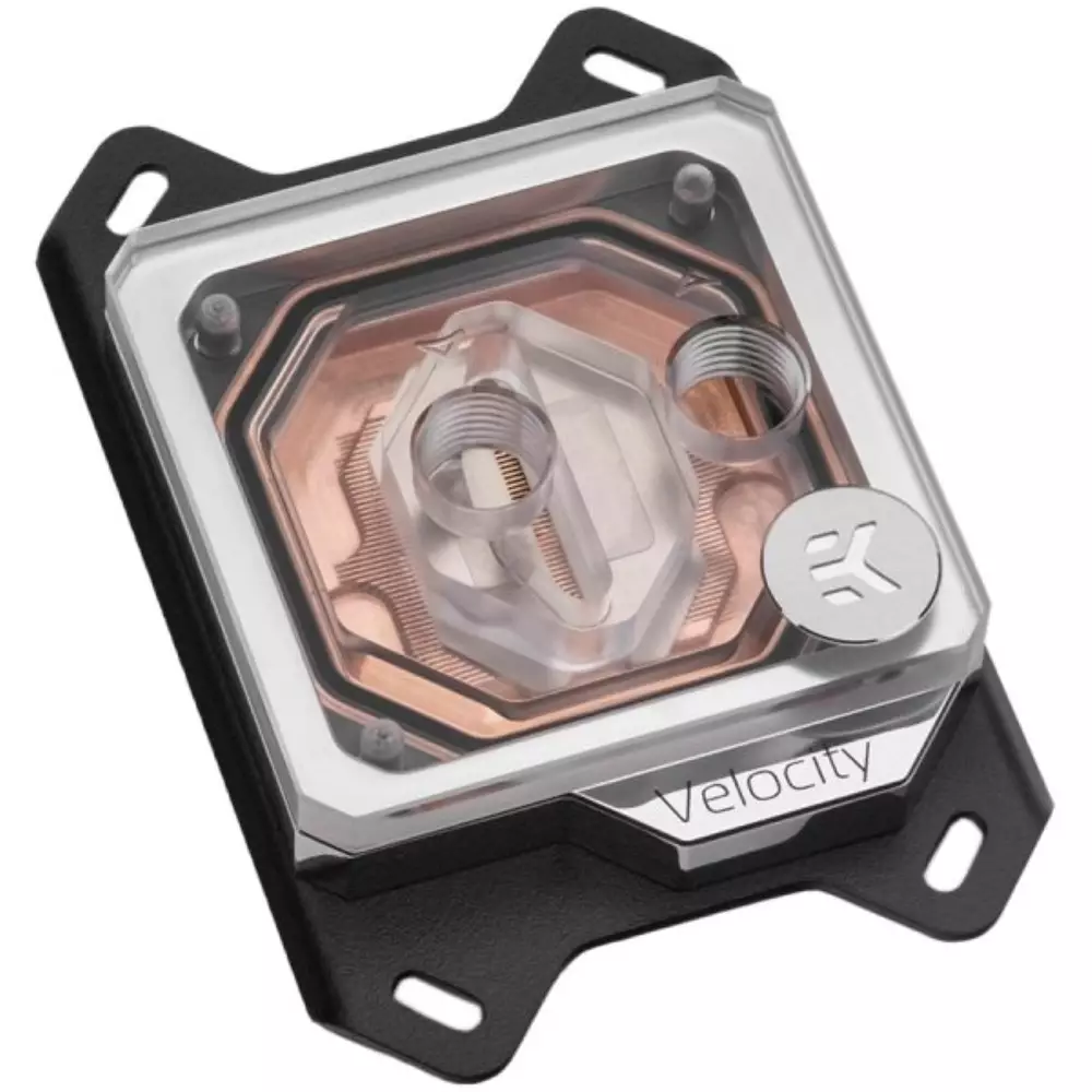 Воден блок за процесор EK-Quantum Velocity - AMD Copper + Plexi