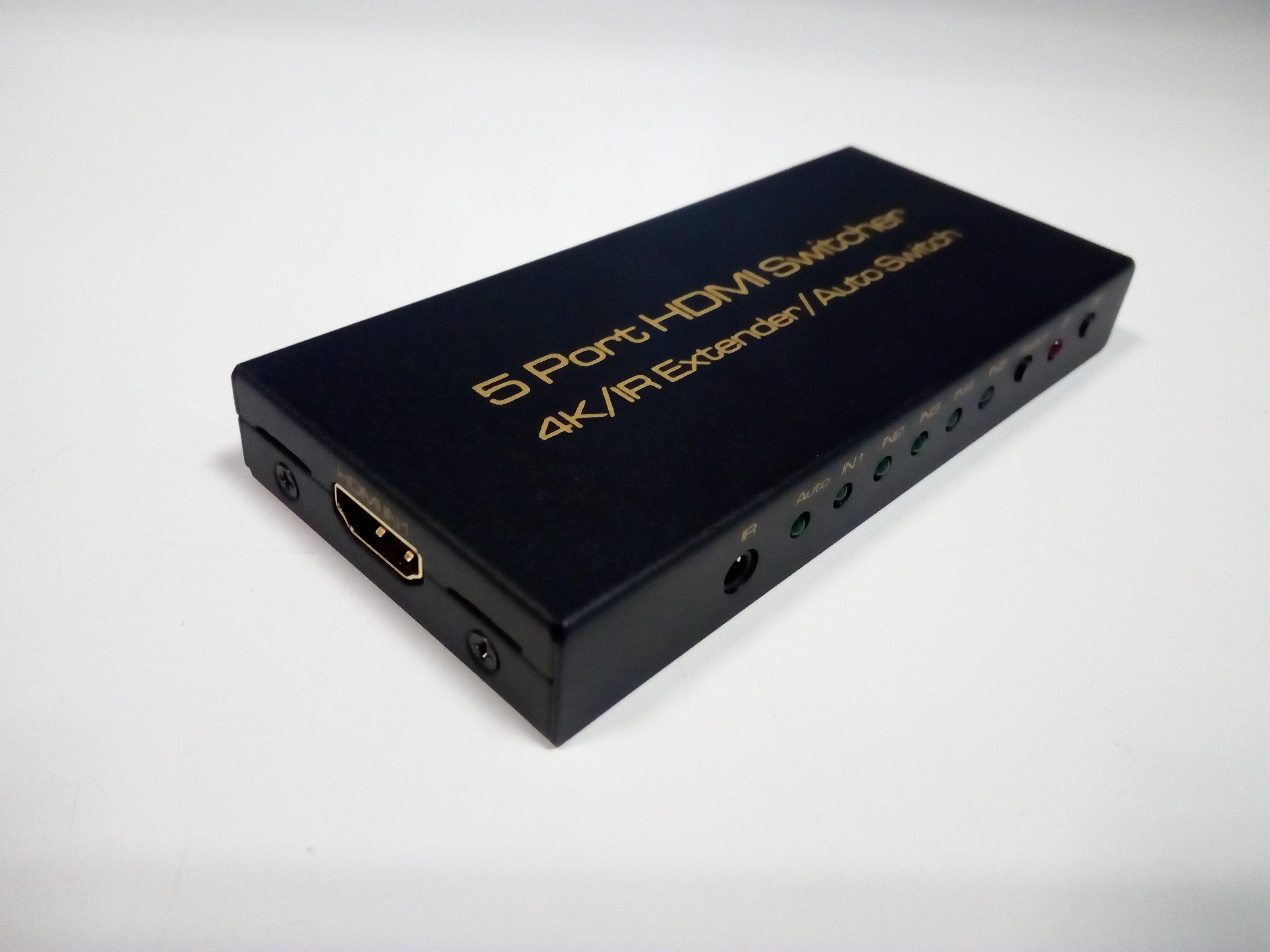 Автоматичен превключвател ESTILLO HDMI switch, 5/1 x HDMI1.4, 5 входа 1 изход