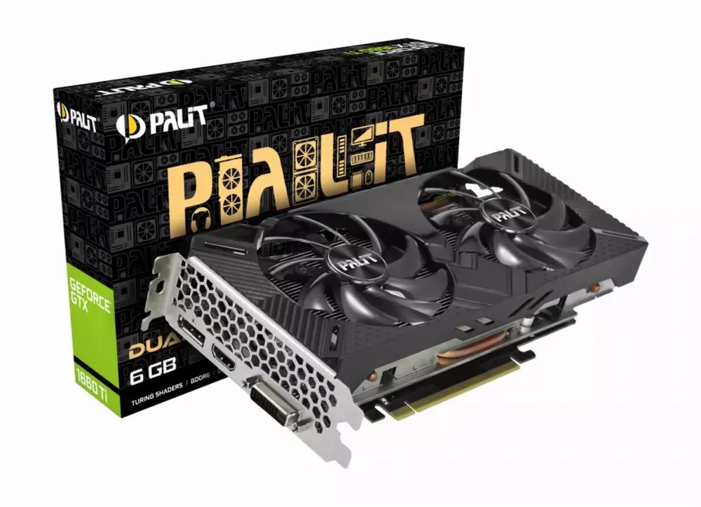 Видео карта Palit GeForce GTX 1660 Ti Dual 6GB