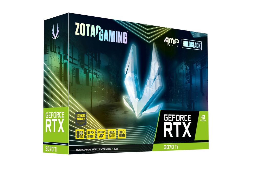 Видео карта ZOTAC GAMING GeForce RTX 3070 Ti AMP HOLO LHR 8GB