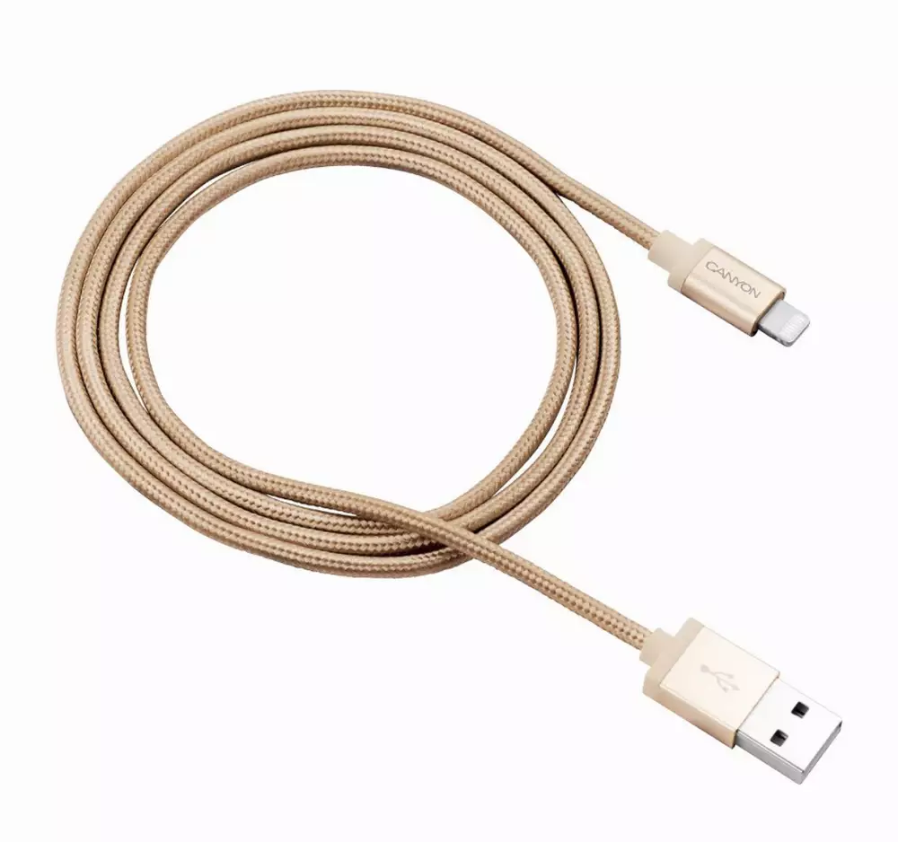 Кабел Canyon USB 2.0 към Lightning - CNS-MFIC3GO, Apple certified