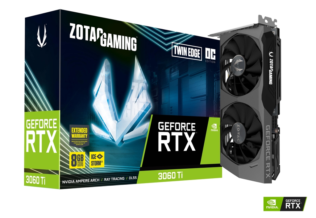 Видео карта ZOTAC GeForce RTX 3060 Ti TWIN EDGE OC LHR 8GB