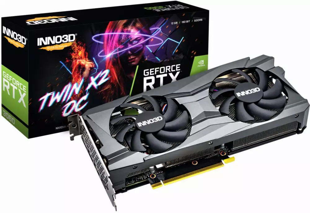 Видео карта INNO3D&nbsp;GeForce RTX 3060 TWIN X2 OC 12GB